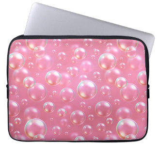 Funda Para Portátil Patrón de burbujas rosadas