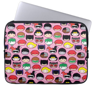Funda Para Portátil Patrón de cabeza de Chibi Justice League