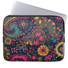 Funda Para Portátil Patrón de cachemira floral