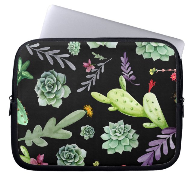Funda Para Portátil Patrón de cactus 2 (Frente)