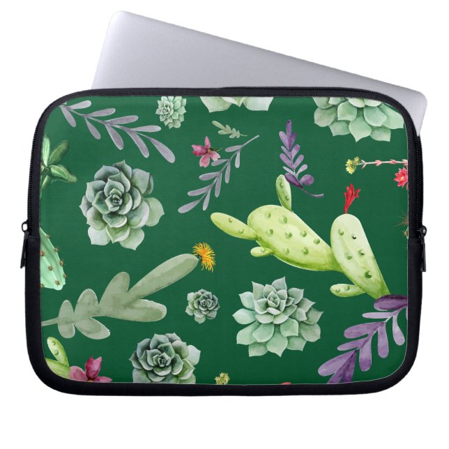 Funda Para Portátil Patrón de cactus 3 (Frente)