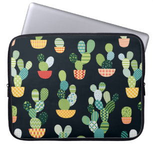 Funda Para Portátil Patrón de cactus sin fisuras en el estilo de tracc