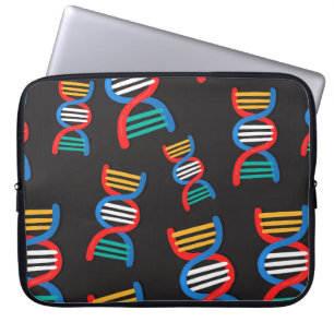 Funda Para Portátil patrón de cadenas dna