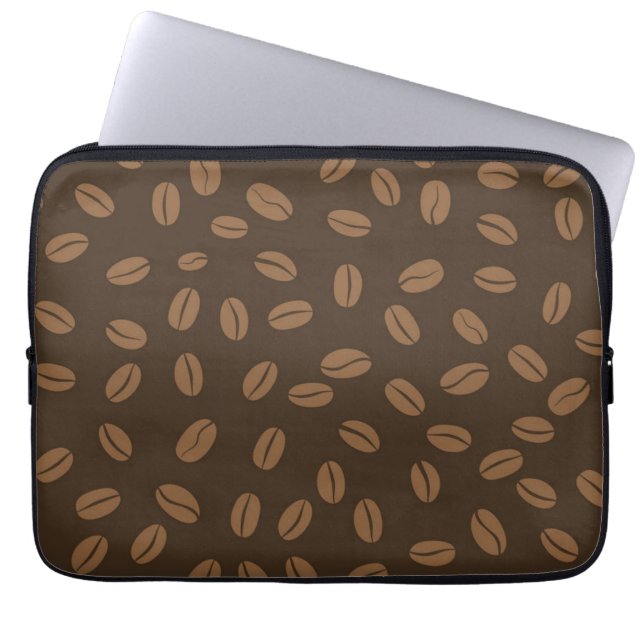 Funda Para Portátil Patrón de café (Frente)