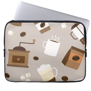 Funda Para Portátil Patrón de café