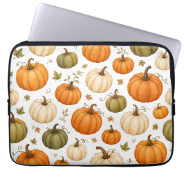 Funda Para Portátil Patrón de calabaza acuarela Calabazas de otoño