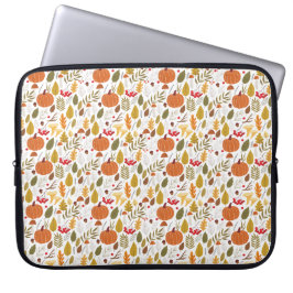 Funda Para Portátil Patrón de Calabaza de Otoño