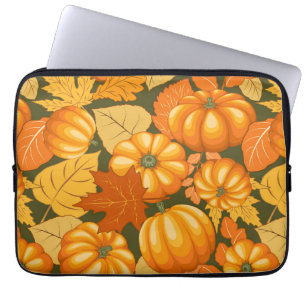 Funda Para Portátil Patrón de calabazas de Halloween en temporada de o