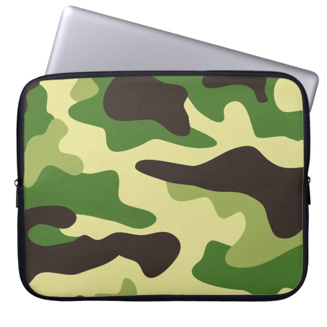 Funda Para Portátil Patrón de camuflaje de Khaki (Frente)