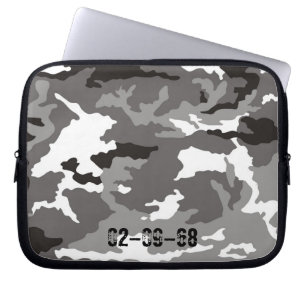 Funda Para Portátil Patrón de camuflaje gris