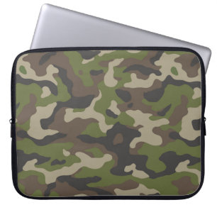 Funda Para Portátil Patrón de camuflaje verde