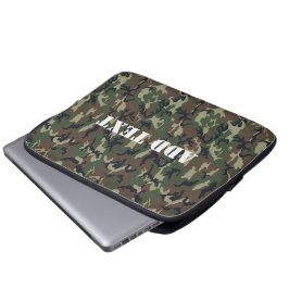 Funda Para Portátil Patrón de camuflaje verde militar