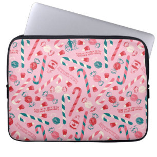 Funda Para Portátil Patrón de Candy Elf Holiday