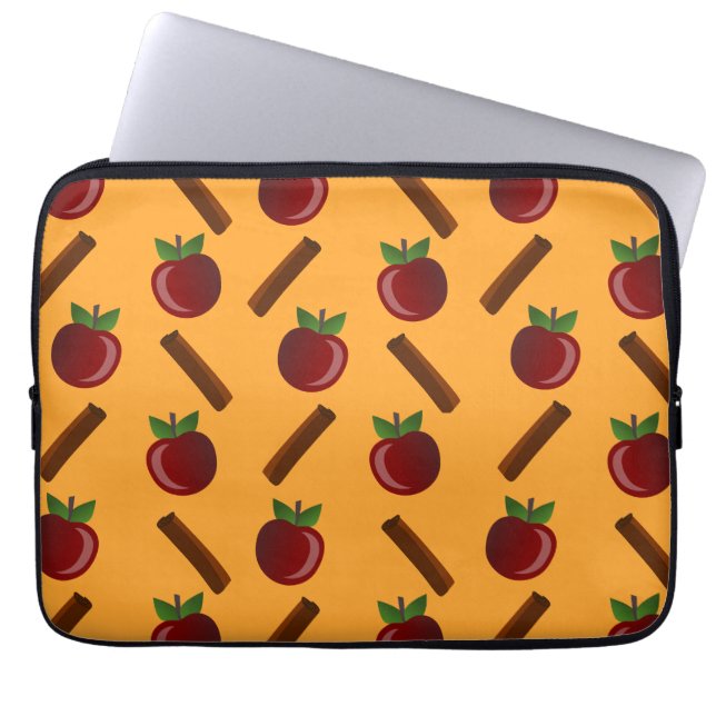 Funda Para Portátil Patrón de canela de Apple (Frente)