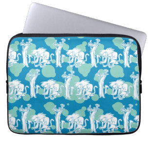 Funda Para Portátil Patrón de caracteres azul de comadreja y baboon