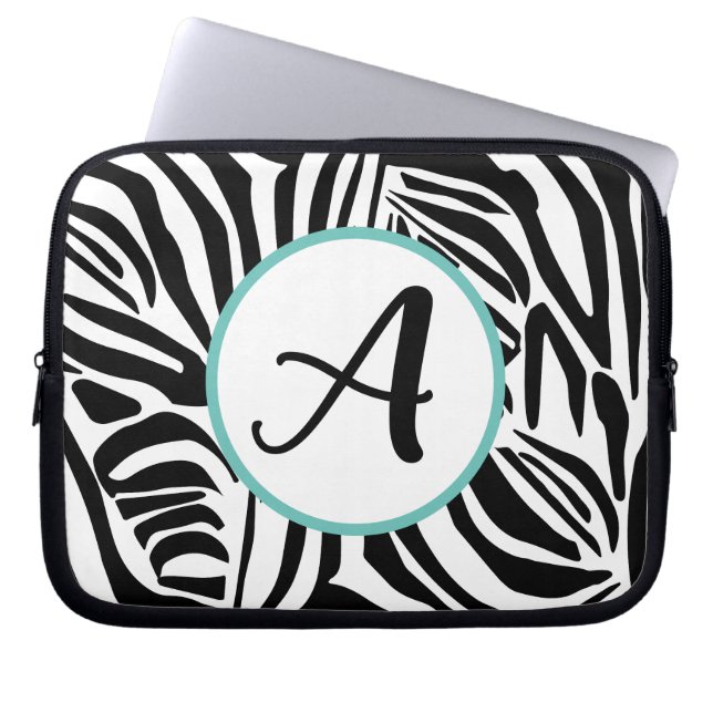 Funda Para Portátil Patrón de cebra (Frente)