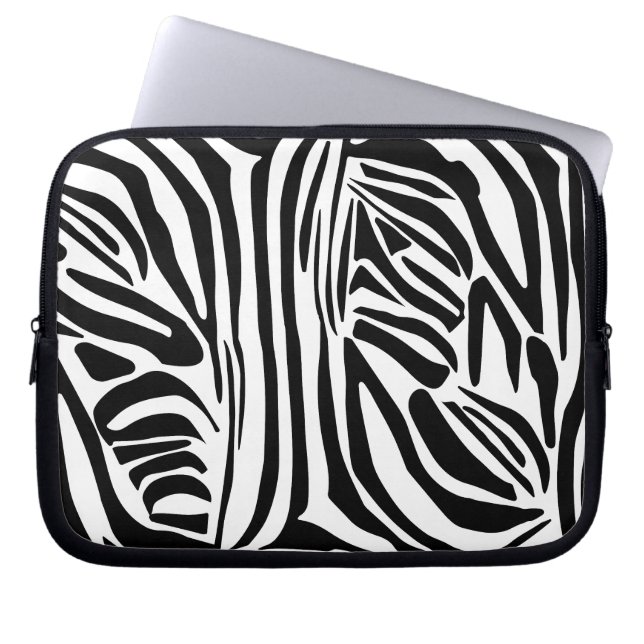 Funda Para Portátil Patrón de cebra (Frente)