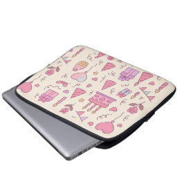 Funda Para Portátil Patrón de Celebración de Fiesta de Princesa Dulce