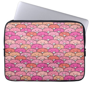 Funda Para Portátil Patrón de cerdo divertido