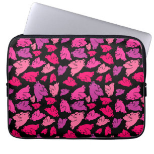 Funda Para Portátil Patrón de cerdo rosado