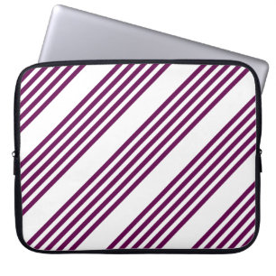 Funda Para Portátil Patrón de chapa y cinco rayas blancas