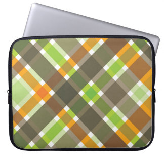 Funda Para Portátil Patrón de cheques retro Naranja retráctil Cubierta
