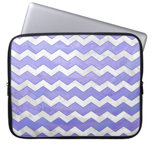 Funda Para Portátil Patrón de cheurón de sol púrpura