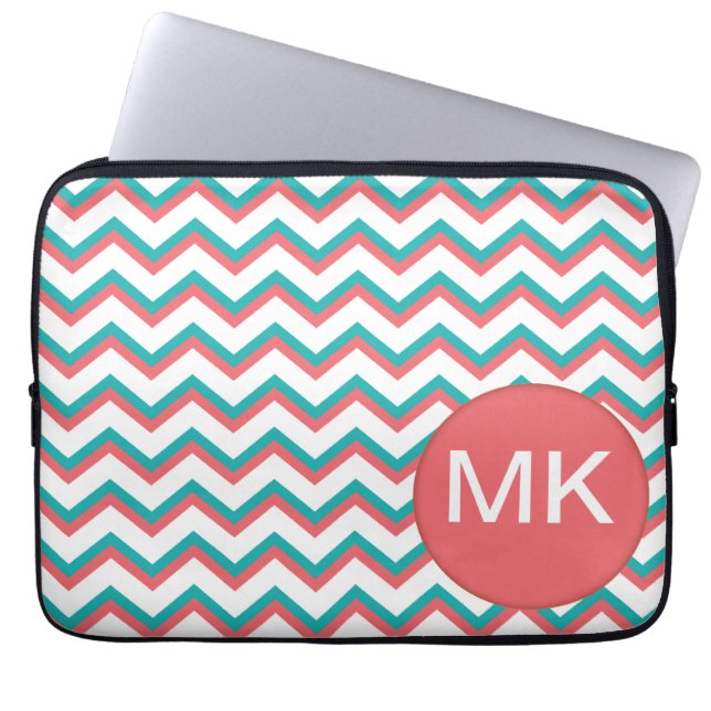 Funda Para Portátil Patrón de cheurón del suroeste (Frente)
