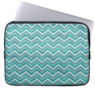 Funda Para Portátil Patrón de Chevron Purpurina de agua