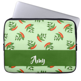 Funda Para Portátil Patrón de chile rojo y verde