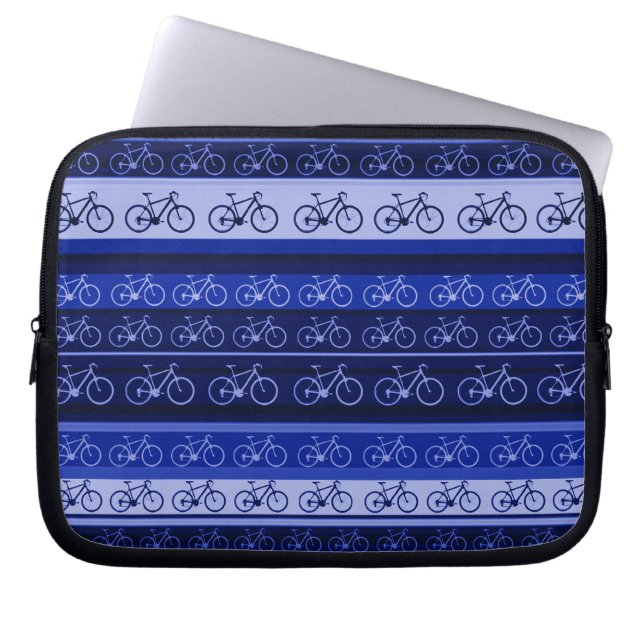 Funda Para Portátil patrón de ciclo con rayas (Frente)