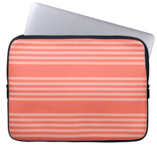 Funda Para Portátil Patrón de cinco rayas de coral vivo