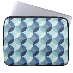 Funda Para Portátil Patrón de círculo azul