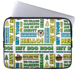 Funda Para Portátil Patrón de citas picnicas y frases divertidas de yo