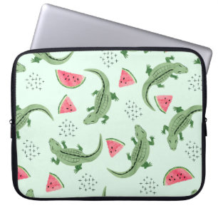 Funda Para Portátil Patrón de cocodrilos sin foco con rodajas de sand