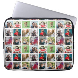 Funda Para Portátil Patrón de Collage de fotos Keepsake moderno