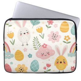 Funda Para Portátil Patrón de conejo de Pascua