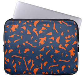 Funda Para Portátil Patrón de confeti de Terrazzo de moda - Azul marin