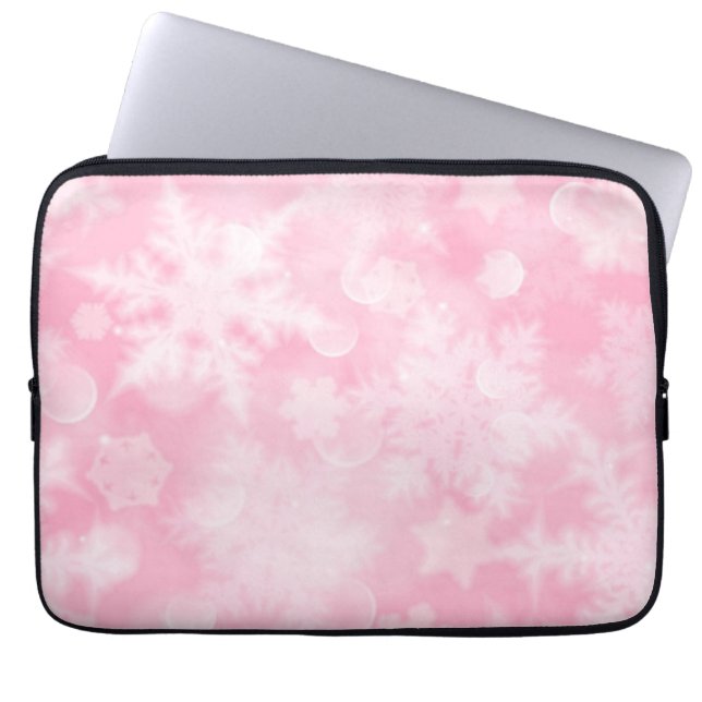 Funda Para Portátil Patrón de copo de nieve (Frente)