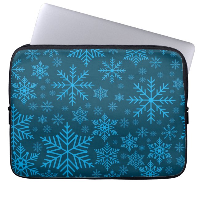 Funda Para Portátil Patrón de copo de nieve (Frente)