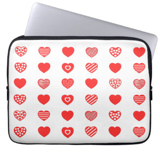 Funda Para Portátil ¡Patrón de corazones!