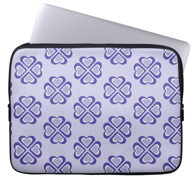 Funda Para Portátil patrón de corazones (Frente)