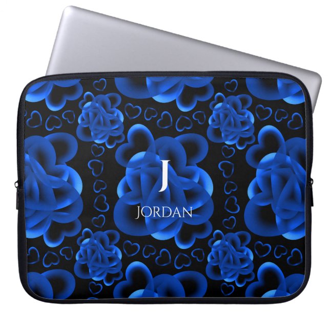 Funda Para Portátil Patrón de corazones abundantes (Frente)