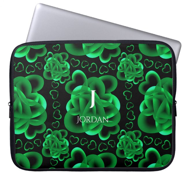 Funda Para Portátil Patrón de corazones abundantes (Frente)