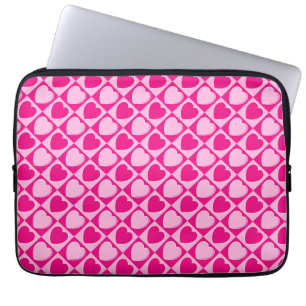Funda Para Portátil Patrón de corazones rosados
