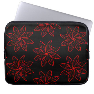 Funda Para Portátil Patrón de Crimson en negro