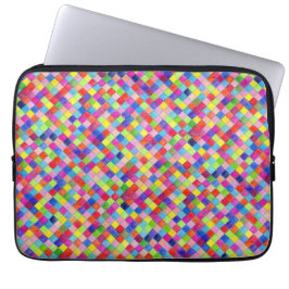 Funda Para Portátil Patrón de cuadrados de papel cuadriculado coloread