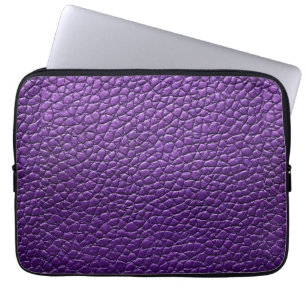Funda Para Portátil Patrón de cuero púrpura