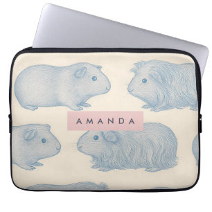 Funda Para Portátil Patrón de Cuerpos de Cavia Personalizado Estéticam