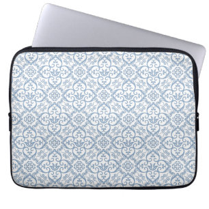 Funda Para Portátil Patrón de Damaks azules